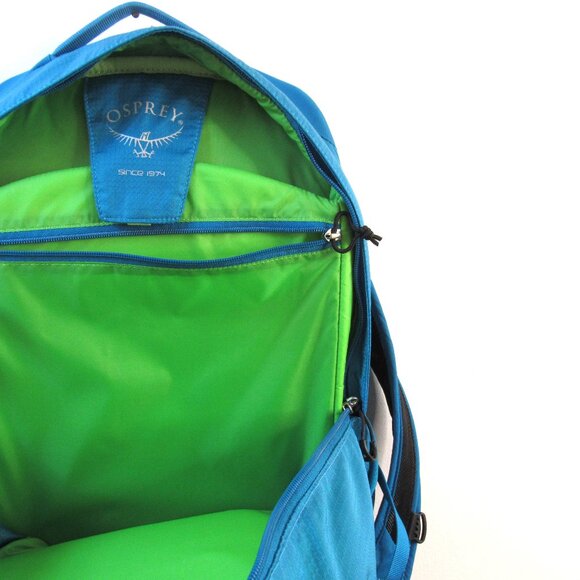 Osprey Ozone 24 Day Backpack Blue Teal with Green Interior - Picture 4 of 5